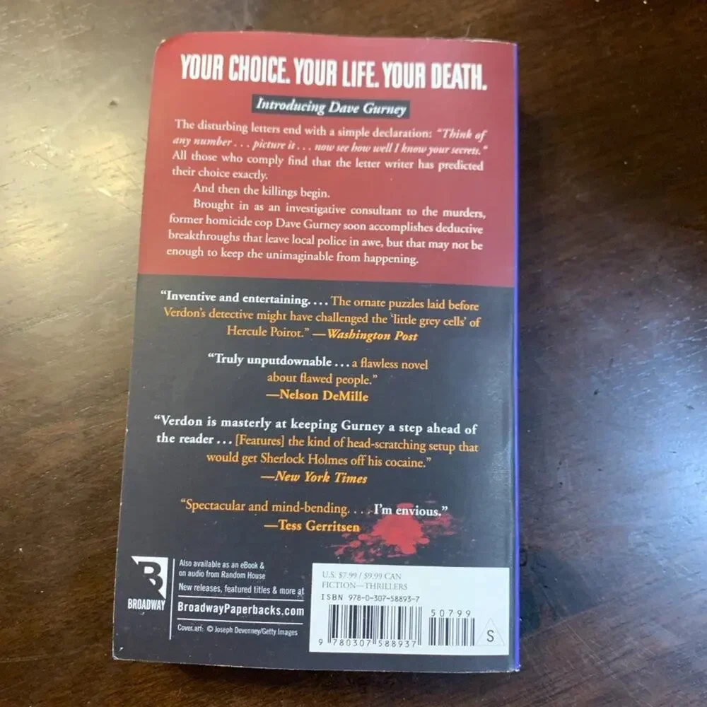 Book Novel - Think of a Number - A Novel by John Verdon